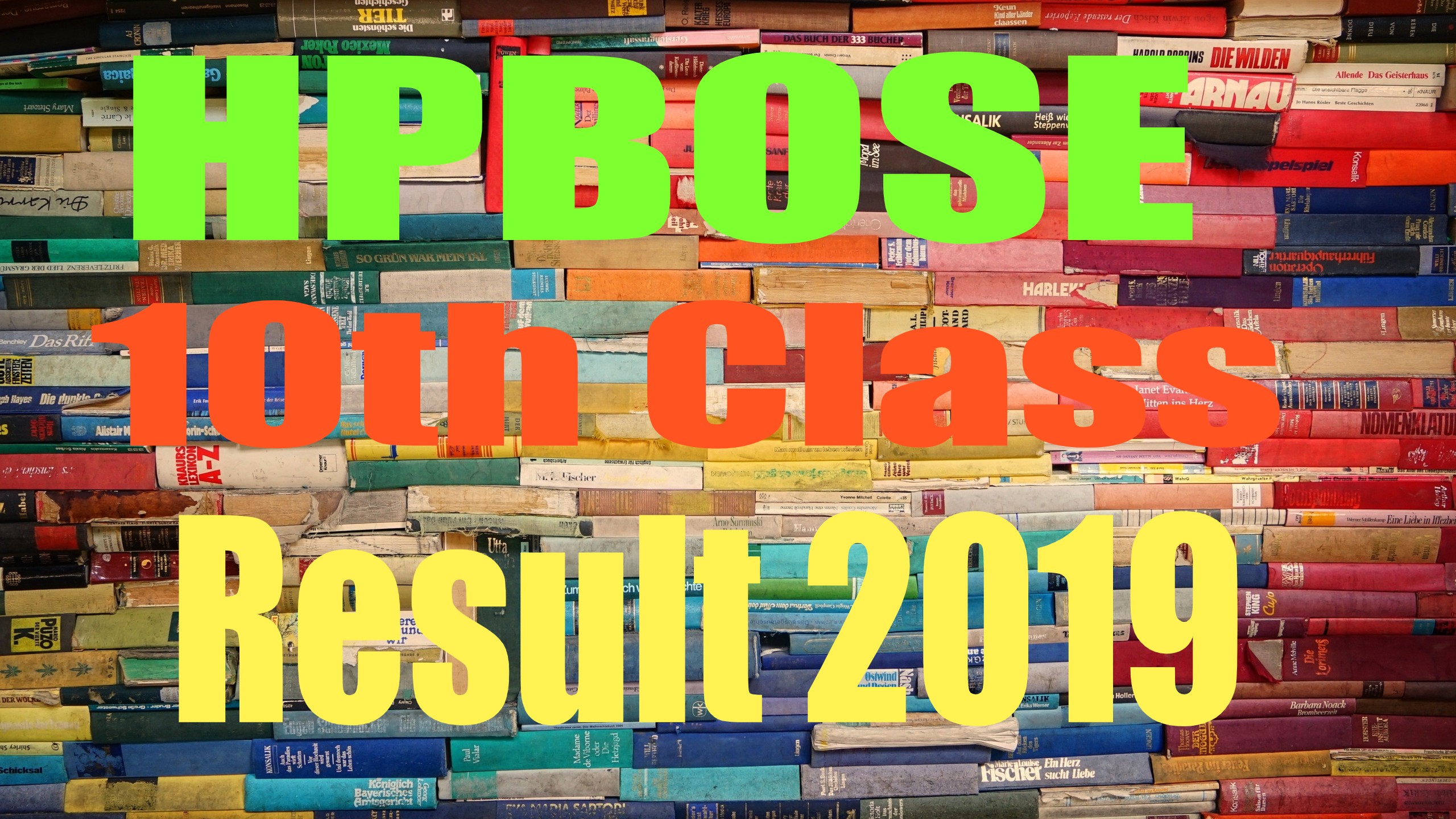 HPBOSE 10th Result 2019