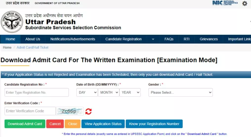 Upsssc Pet Admit Card Download