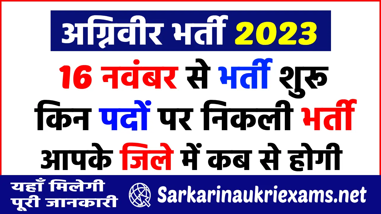 agniveer bharti 2023