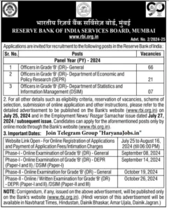 RBI recruitment