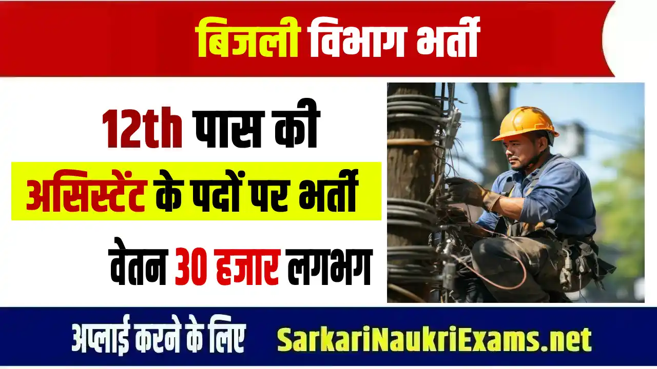 Electricity department recruitment