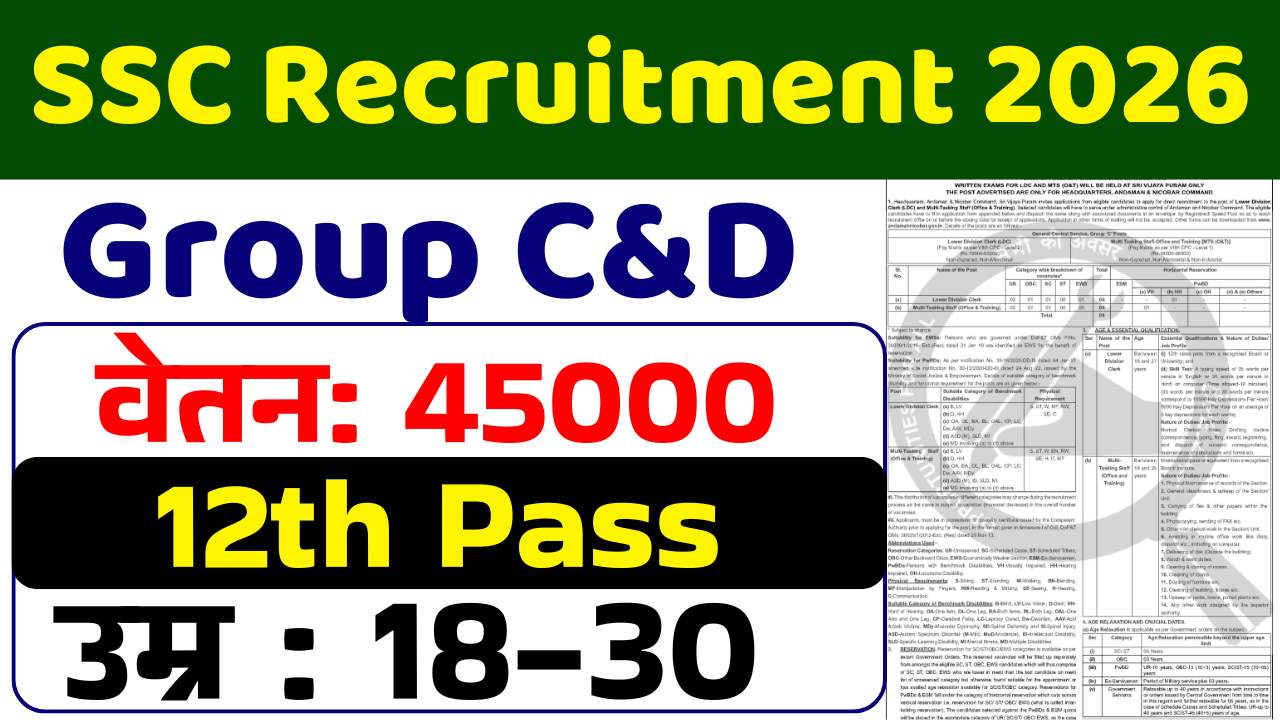 SSC Stenographer recruitment